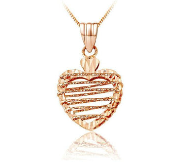 Rose Gold Heart Pendant