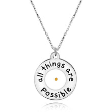 Load image into Gallery viewer, Necklaces All Things Are Possible Necklace
