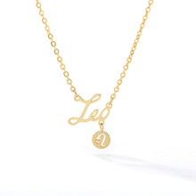Load image into Gallery viewer, Necklaces Gold Zodiac Charm Necklace
