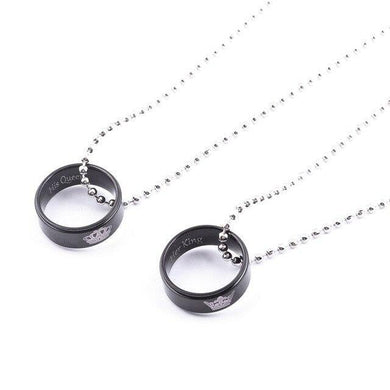 Necklaces Couple's Royalty Ring Necklace Set