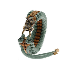 Load image into Gallery viewer, Bracelets Paracord Rhinoceros Charm Braided Bracelet
