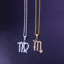 Load image into Gallery viewer, Necklaces Crystal Zodiac Pendant Necklace
