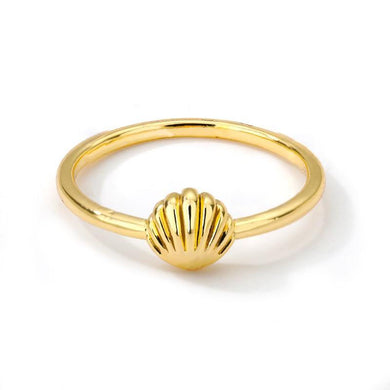 Rings Gold Simple Seashell Ring