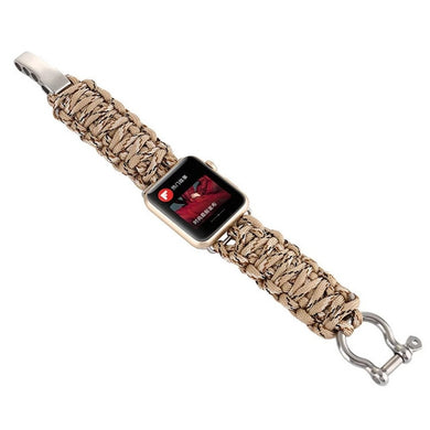 Bracelets Paracord 550 Bolt Clasp Apple Watch Band for Series 3,4,5,6/ 38-44MM