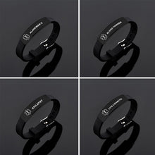 Load image into Gallery viewer, Bracelets Stainless Steel Medical Alert ID Silicone Bracelet
