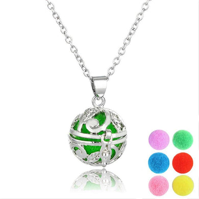 Necklaces Essential Oil Diffuser Necklace With Ball Inserts