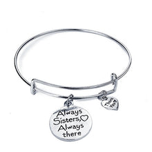 Load image into Gallery viewer, Bracelets Always There Sister Bangle Charm Bracelet

