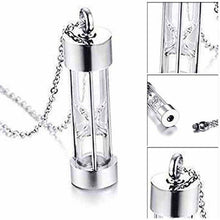 Load image into Gallery viewer, Necklaces Clear Cylinder Aromatherapy Necklace
