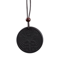 Load image into Gallery viewer, Necklaces Round Energy Ore Obsidian Stone Pendant Necklace
