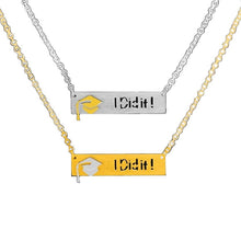 Load image into Gallery viewer, Necklaces Graduation Hat with I Did It Statement Necklace
