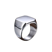 Load image into Gallery viewer, Rings Titanium Steel Signet Rings
