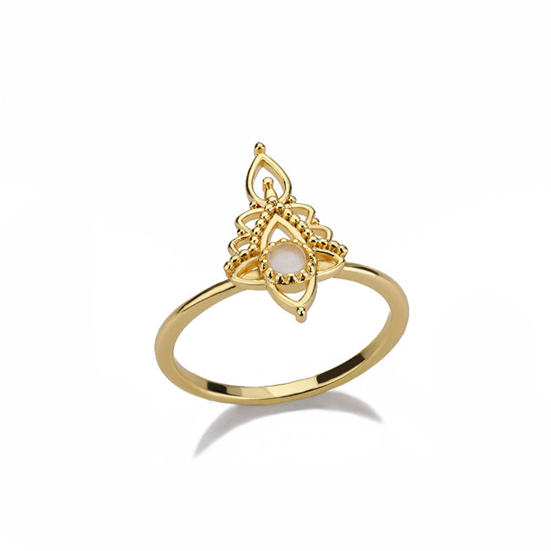 Rings Vintage Boho Opal Ring