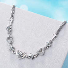 Load image into Gallery viewer, Bracelets Sterling Silver Heart Charm Bracelet
