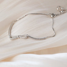 Load image into Gallery viewer, Bracelets Sterling Silver Bowknot Bracelet
