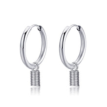 Load image into Gallery viewer, Earrings Retro Stainless Steel Hoop Earrings
