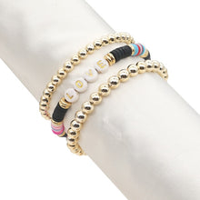 Load image into Gallery viewer, Bracelets 4Pcs/5Pcs Hematite Heart Bracelets Gold Color Beaded
