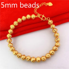 Load image into Gallery viewer, Bracelets Gold Plated Sand Beads Bracelet
