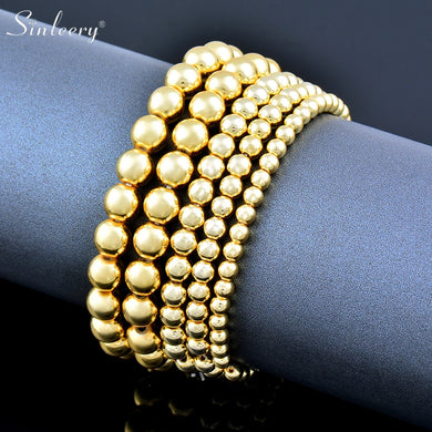 Bracelets Ball Bangle Gold Color Round Beads Bracelets