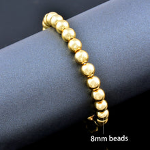 Load image into Gallery viewer, Bracelets Ball Bangle Gold Color Round Beads Bracelets
