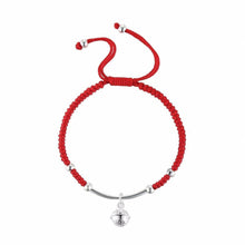 Load image into Gallery viewer, Bracelets Silver Bell Lucky Red String Bracelet

