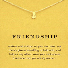 Load image into Gallery viewer, Necklaces Shimmering Anchor Of Friendship Wish Necklace
