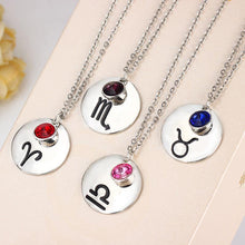 Load image into Gallery viewer, Necklaces Silver Pendant Birthstone Necklace [12 Options]
