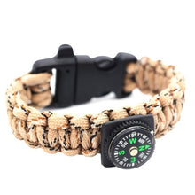 Load image into Gallery viewer, Bracelets Multi-Function Emergency Survival Unisex Bracelet with Compass
