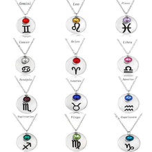 Load image into Gallery viewer, Necklaces Silver Pendant Birthstone Necklace [12 Options]
