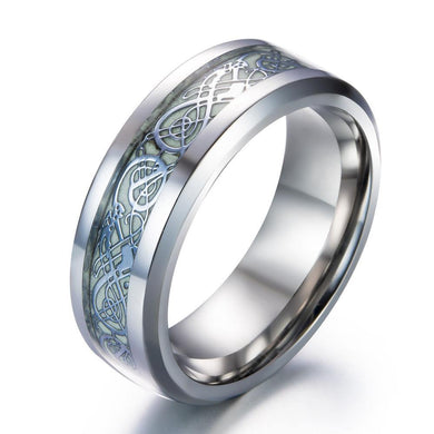Rings Luminous Dragon Steel Ring [4 Options]