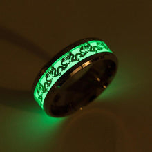Load image into Gallery viewer, Rings Luminous Chinese Dragon Steel Ring
