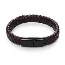 Load image into Gallery viewer, Bracelets Sleek Men&#39;s Braided Leather Bracelet
