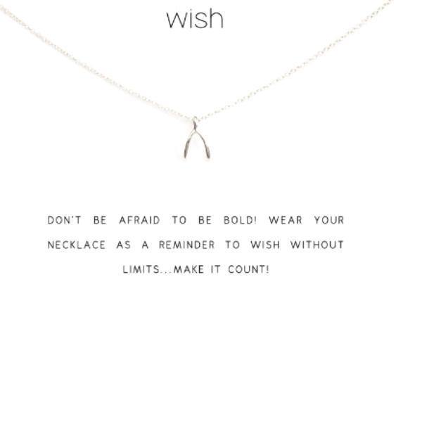 Necklaces Wishbone Pendant Wish Necklace