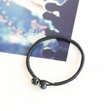 Load image into Gallery viewer, Bracelets Powerful Strength Black String Ceramic Bracelets [Set of 2]
