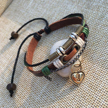 Load image into Gallery viewer, Bracelets Lock And Key Leather Couple Bracelets [1 Lock &amp; 1 Key Bracelet Set]
