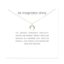 Load image into Gallery viewer, Necklaces Imagination Shine Crescent Pendant Wish Necklace
