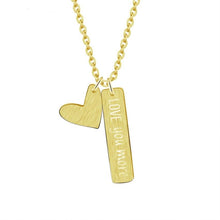 Load image into Gallery viewer, Necklaces Love You More Heart Charm Necklace

