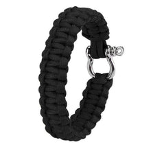 Load image into Gallery viewer, Bracelets Paracord Survival Bracelet With Alloy Bow Shackle

