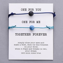 Load image into Gallery viewer, Bracelets Couple Lucky Together Forever Wish Bracelet Set
