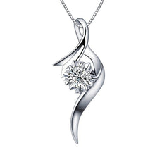 Load image into Gallery viewer, Necklaces 18K White Gold Diamond Pendant Necklace
