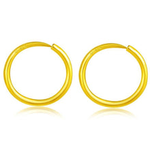 Load image into Gallery viewer, Earrings 24K Classic Gold Hoop Earrings
