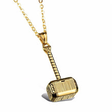 Load image into Gallery viewer, Necklaces Vintage Thor Hammer Pendant Necklace

