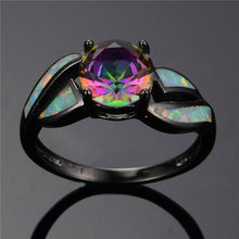 Load image into Gallery viewer, Rings Brilliant Boulder Midnight Opal Ring
