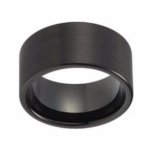 Load image into Gallery viewer, Rings Solid Black Brushed Finish Tungsten Ring
