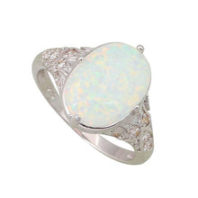 Load image into Gallery viewer, Rings White Fire Opal Sterling Silver Ring
