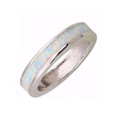 Rings White Opal Sterling Silver Ring