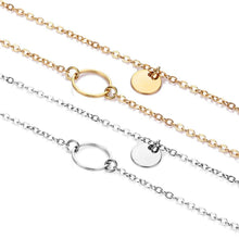 Load image into Gallery viewer, Necklaces Double Circle Two Layer Necklace
